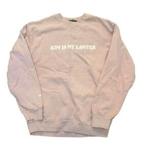 Talentless Kim is My Lawyer Sweatshirt Pink Men's XL